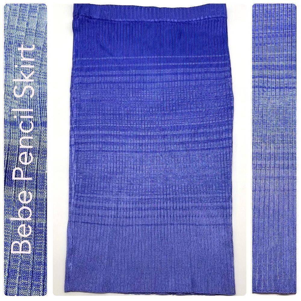 Bebe Blue Pencil Skirt